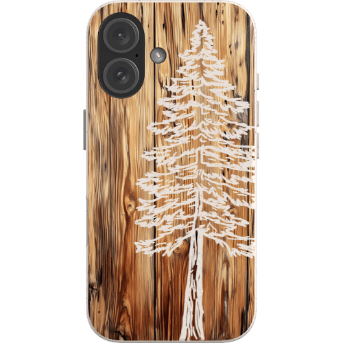 Stepping Green Phone Case Faux Wood Pine Tree Bio Case