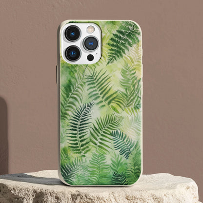 Stepping Green Phone Case Fern Leaves Bio Case