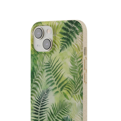 Stepping Green Phone Case Fern Leaves Bio Case