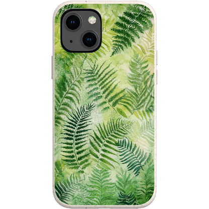 Stepping Green Phone Case Fern Leaves Bio Case
