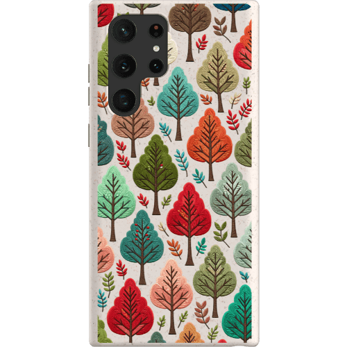 Stepping Green Phone Case Festive Fall Trees Bio Case