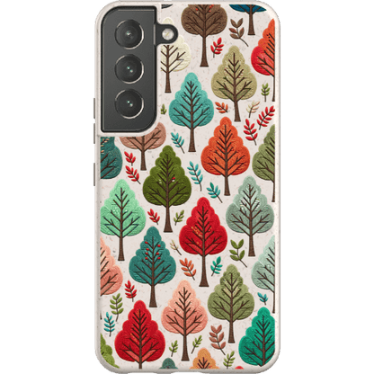 Stepping Green Phone Case Festive Fall Trees Bio Case