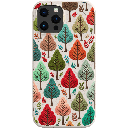 Stepping Green Phone Case Festive Fall Trees Bio Case