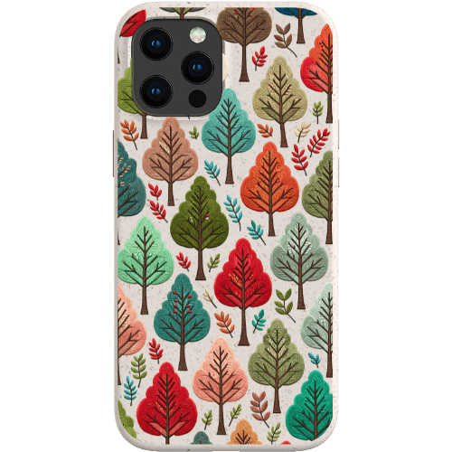 Stepping Green Phone Case Festive Fall Trees Bio Case
