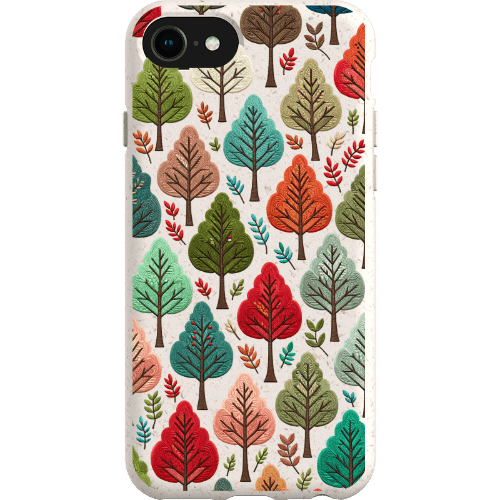 Stepping Green Phone Case Festive Fall Trees Bio Case