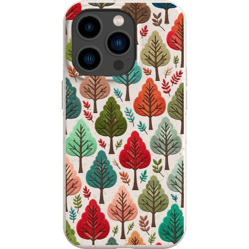 Stepping Green Phone Case Festive Fall Trees Bio Case