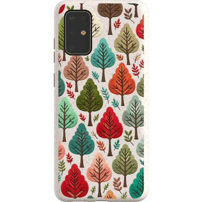 Stepping Green Phone Case Festive Fall Trees Bio Case