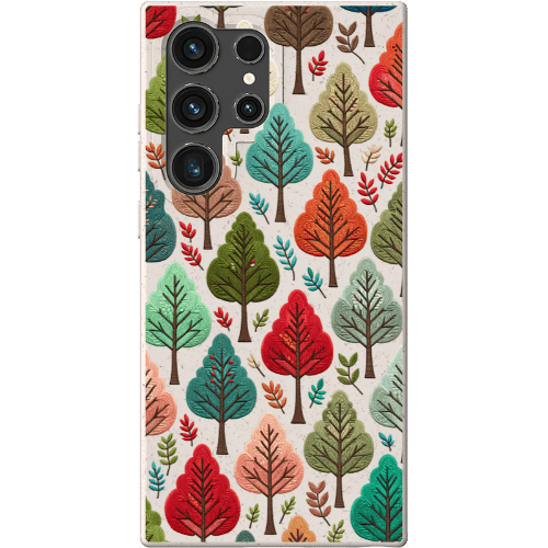 Stepping Green Phone Case Festive Fall Trees Bio Case