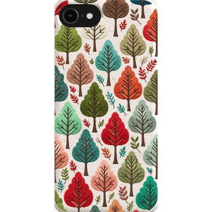 Stepping Green Phone Case Festive Fall Trees Bio Case
