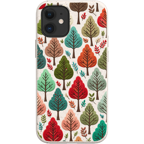 Stepping Green Phone Case Festive Fall Trees Bio Case