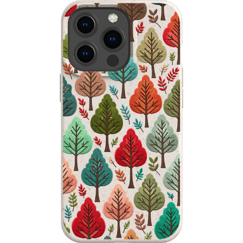 Stepping Green Phone Case Festive Fall Trees Bio Case