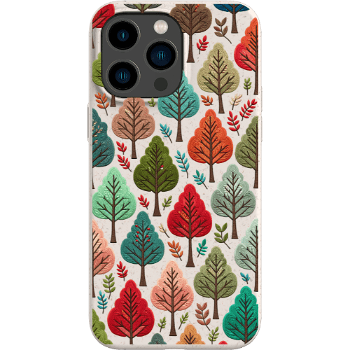 Stepping Green Phone Case Festive Fall Trees Bio Case