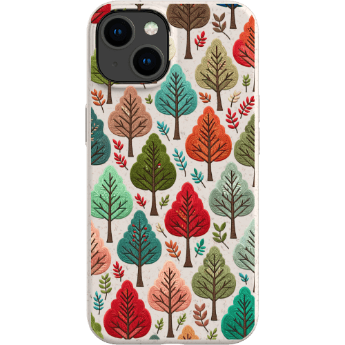 Stepping Green Phone Case Festive Fall Trees Bio Case