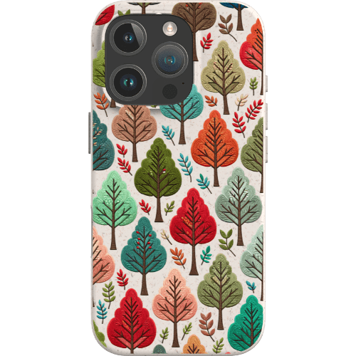 Stepping Green Phone Case Festive Fall Trees Bio Case
