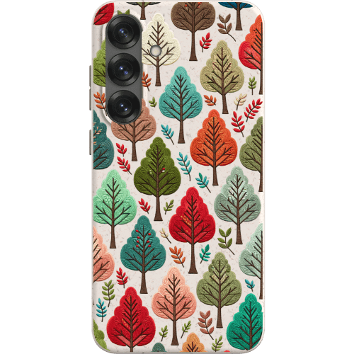 Stepping Green Phone Case Festive Fall Trees Bio Case