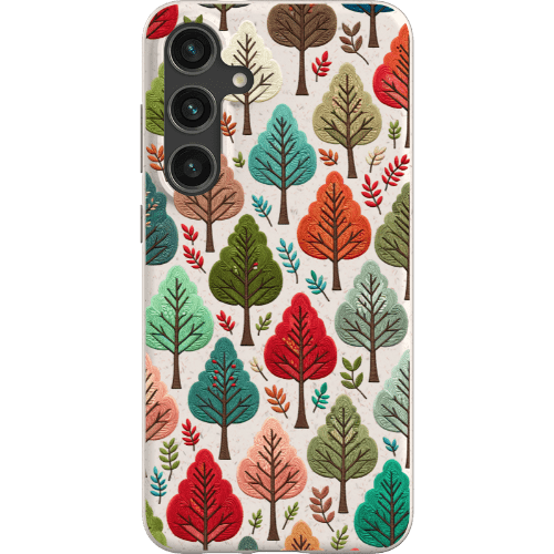 Stepping Green Phone Case Festive Fall Trees Bio Case
