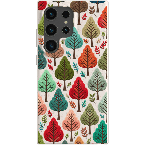 Stepping Green Phone Case Festive Fall Trees Bio Case