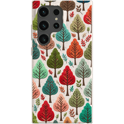 Stepping Green Phone Case Festive Fall Trees Bio Case