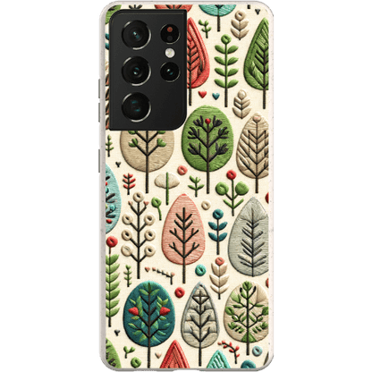 Stepping Green Phone Case Festive Trees Bio Case