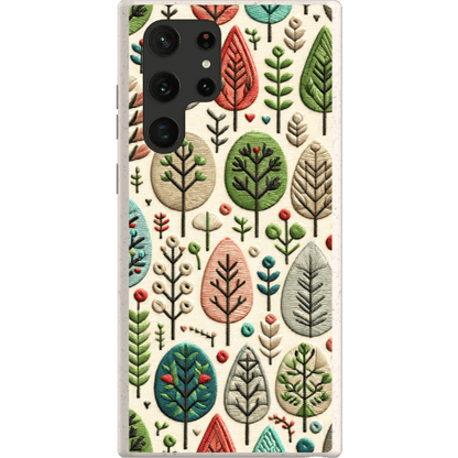 Stepping Green Phone Case Festive Trees Bio Case