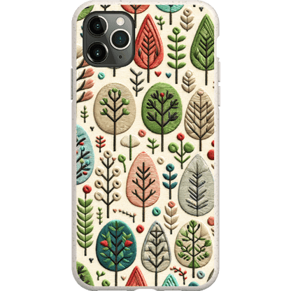 Stepping Green Phone Case Festive Trees Bio Case