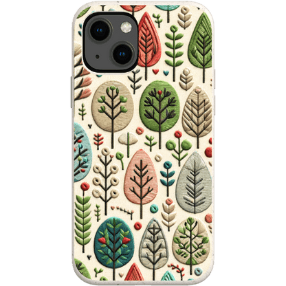Stepping Green Phone Case Festive Trees Bio Case