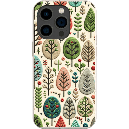 Stepping Green Phone Case Festive Trees Bio Case