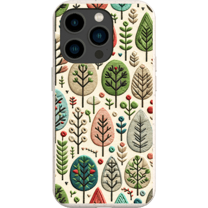 Stepping Green Phone Case Festive Trees Bio Case