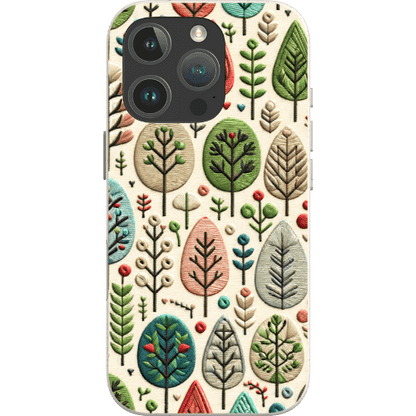 Stepping Green Phone Case Festive Trees Bio Case