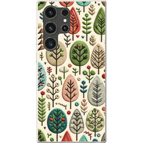 Stepping Green Phone Case Festive Trees Bio Case