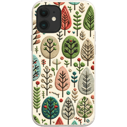 Stepping Green Phone Case Festive Trees Bio Case