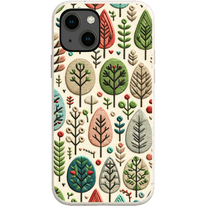 Stepping Green Phone Case Festive Trees Bio Case