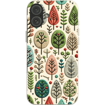 Stepping Green Phone Case Festive Trees Bio Case
