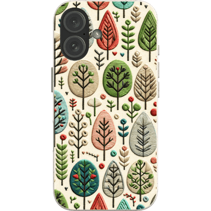 Stepping Green Phone Case Festive Trees Bio Case