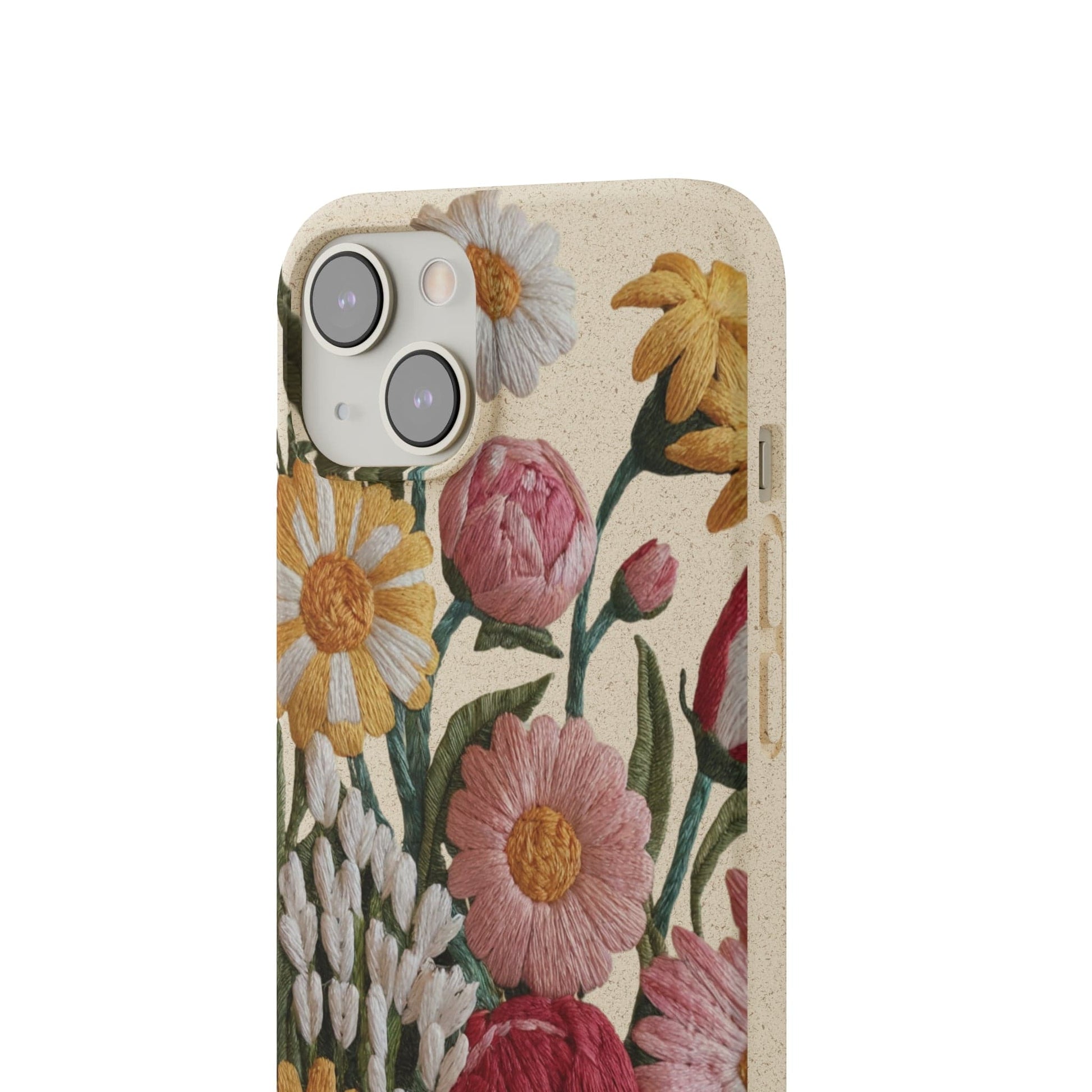 Stepping Green Phone Case Floral Embroidered 2 Look Bio Case