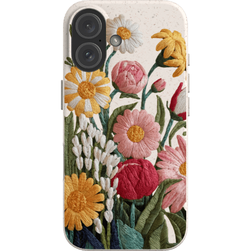 Stepping Green Phone Case Floral Embroidered 2 Look Bio Case
