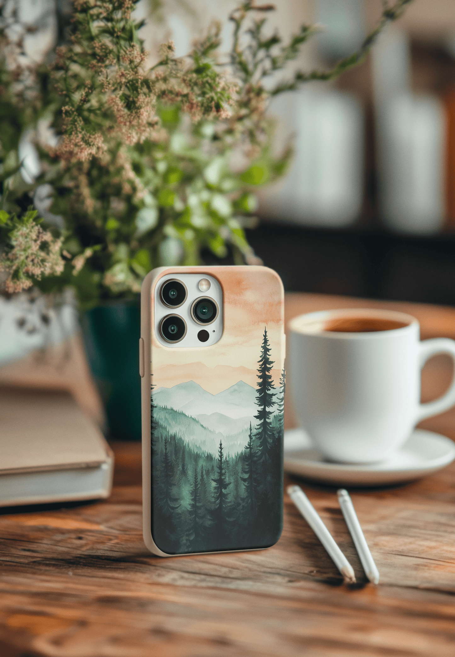 Stepping Green Phone Case Foggy Forest Bio Case