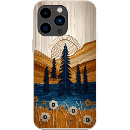 Stepping Green Phone Case Folded Paper Mountain Bio Case