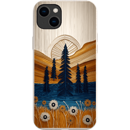 Stepping Green Phone Case Folded Paper Mountain Bio Case