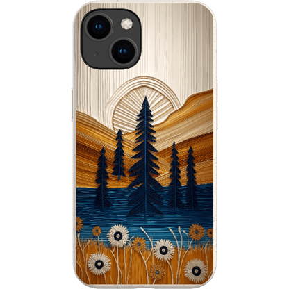 Stepping Green Phone Case Folded Paper Mountain Bio Case
