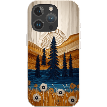 Stepping Green Phone Case Folded Paper Mountain Bio Case