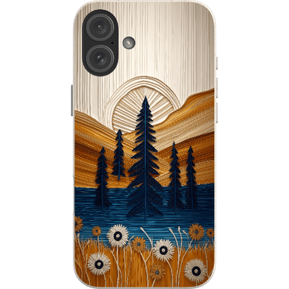 Stepping Green Phone Case Folded Paper Mountain Bio Case