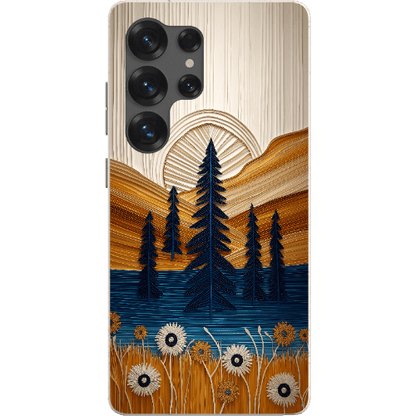 Stepping Green Phone Case Folded Paper Mountain Bio Case