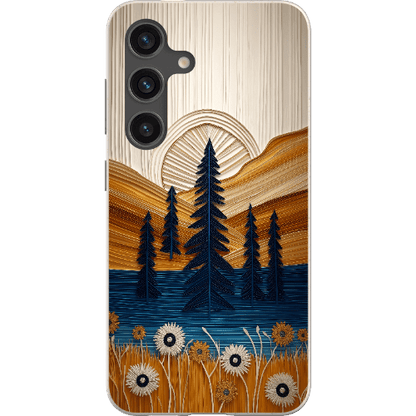 Stepping Green Phone Case Folded Paper Mountain Bio Case