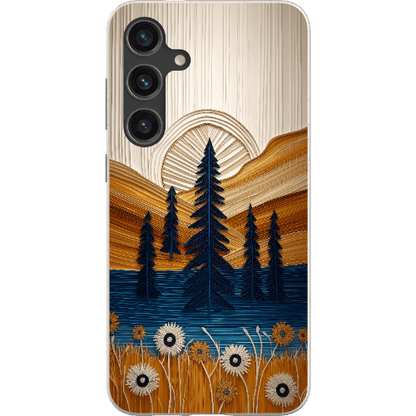 Stepping Green Phone Case Folded Paper Mountain Bio Case