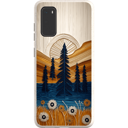 Stepping Green Phone Case Folded Paper Mountain Bio Case