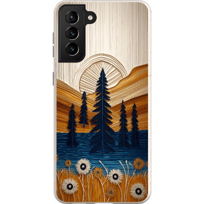 Stepping Green Phone Case Folded Paper Mountain Bio Case