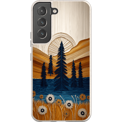 Stepping Green Phone Case Folded Paper Mountain Bio Case