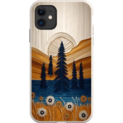 Stepping Green Phone Case Folded Paper Mountain Bio Case