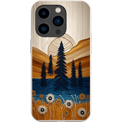 Stepping Green Phone Case Folded Paper Mountain Bio Case